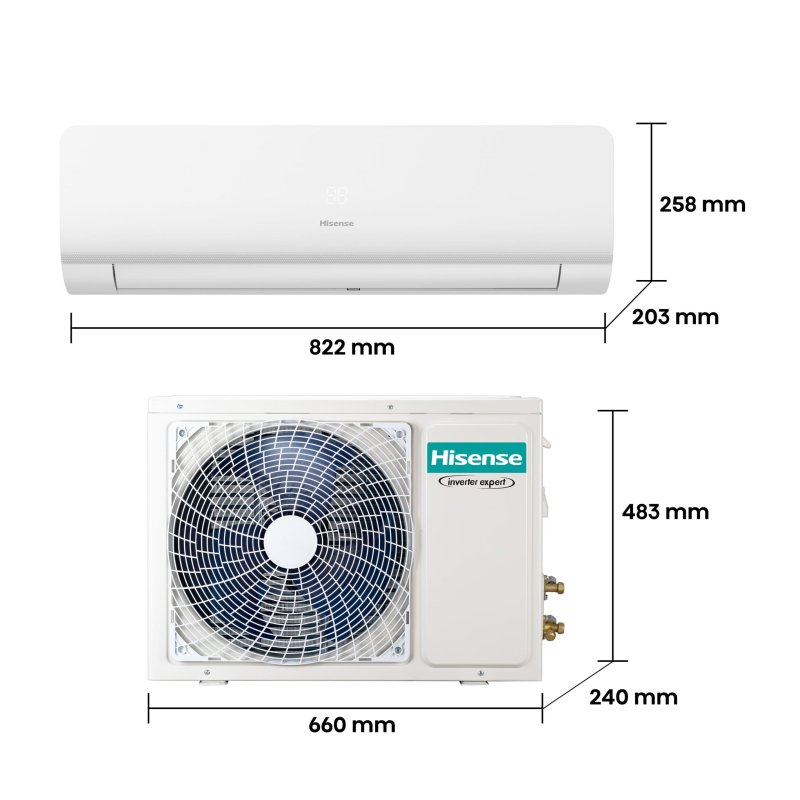 Thumbnail 3 de Hisense KC25YR03G Aire Acondicionado Split Inverter 🌬
