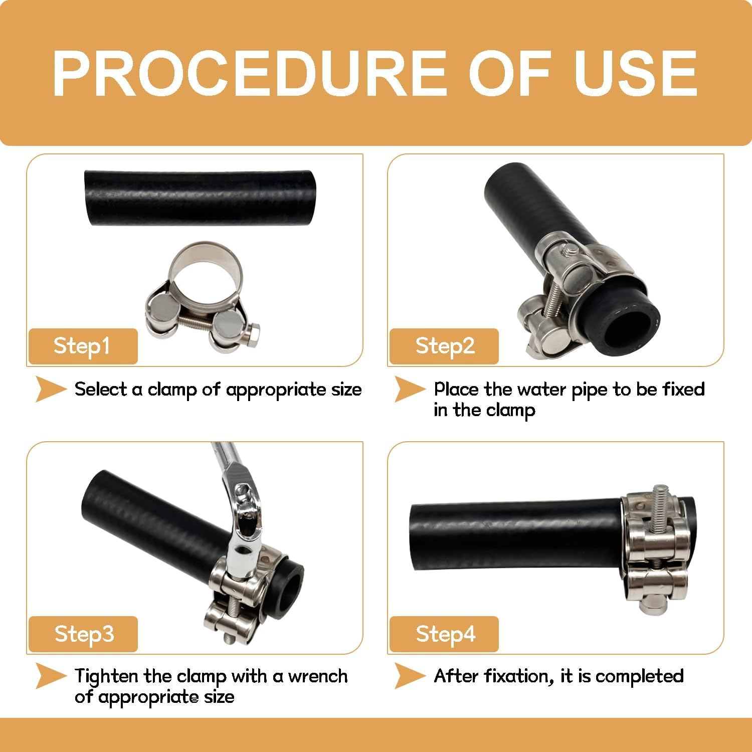 Detalle 2 de zDwfDc T-Bolt Hose Clamps 23–25mm