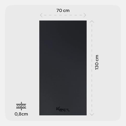 Thumbnail 8 de KM-Fit Bodenschutzmatte 130x70 cm – rutschfeste Unterlage für Fitnessgeräte