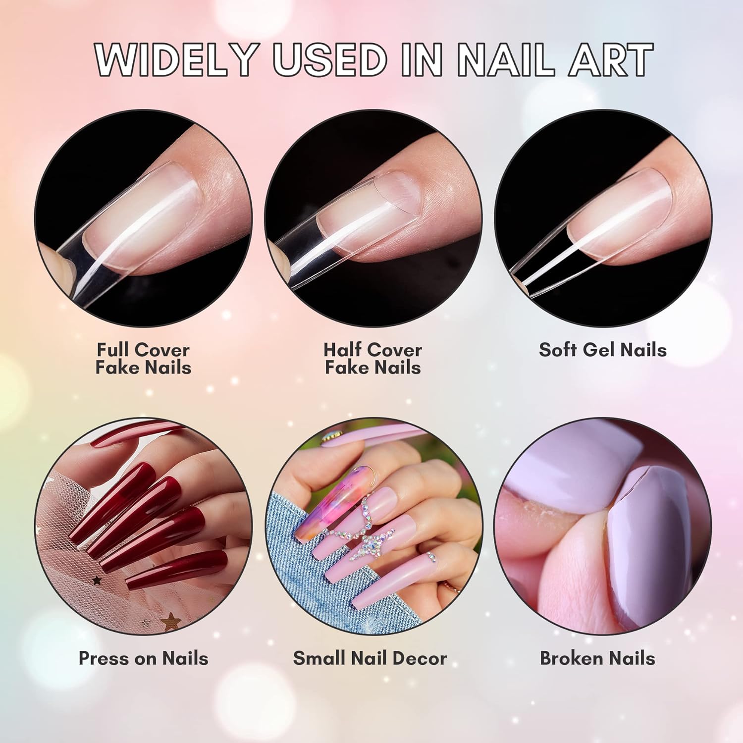 Detalle 2 de Makartt Strong Nail Glue 40pcs for false nails 💅
