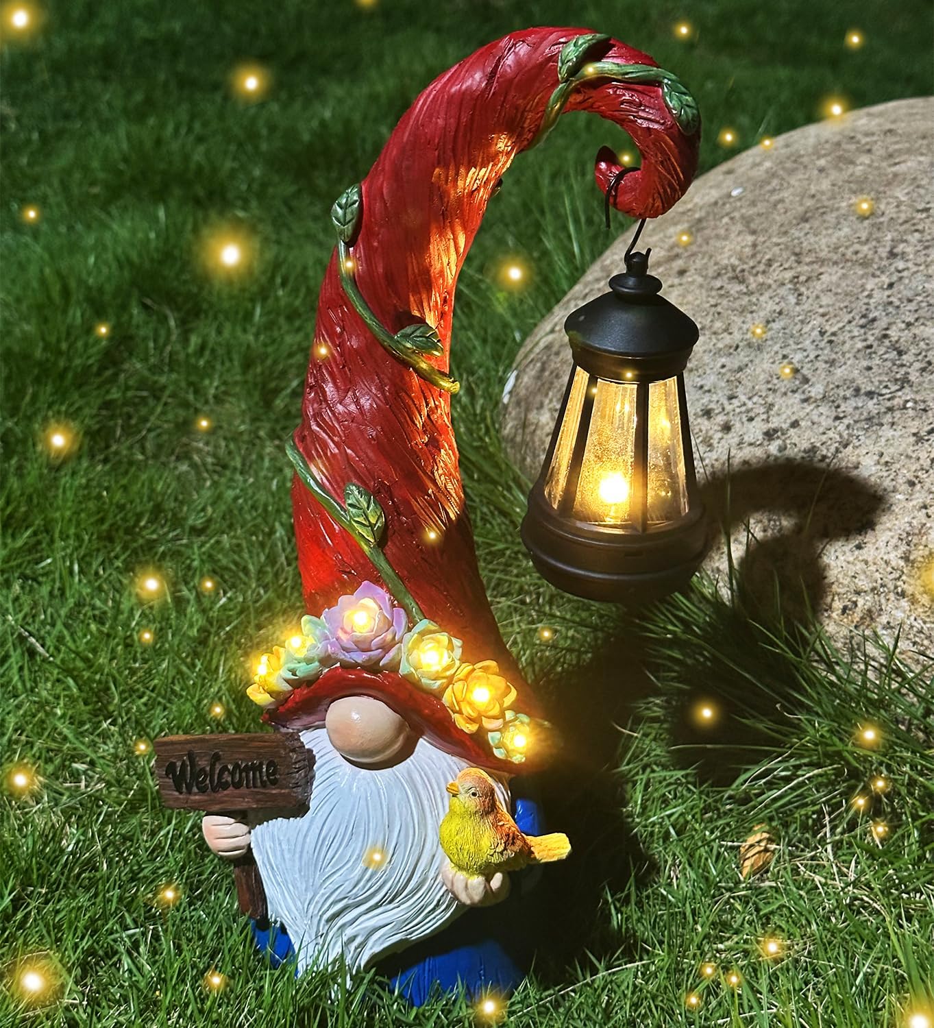 Detalle de Vovkokc Gnome Garden Ornaments Solar Lantern