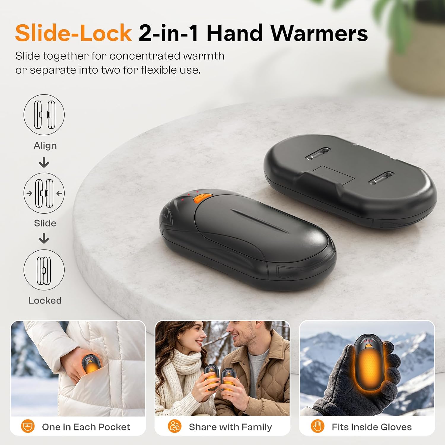 Thumbnail 6 de AI Hand Warmers Rechargeable 2 Pack 6000mAh Hand Warmer