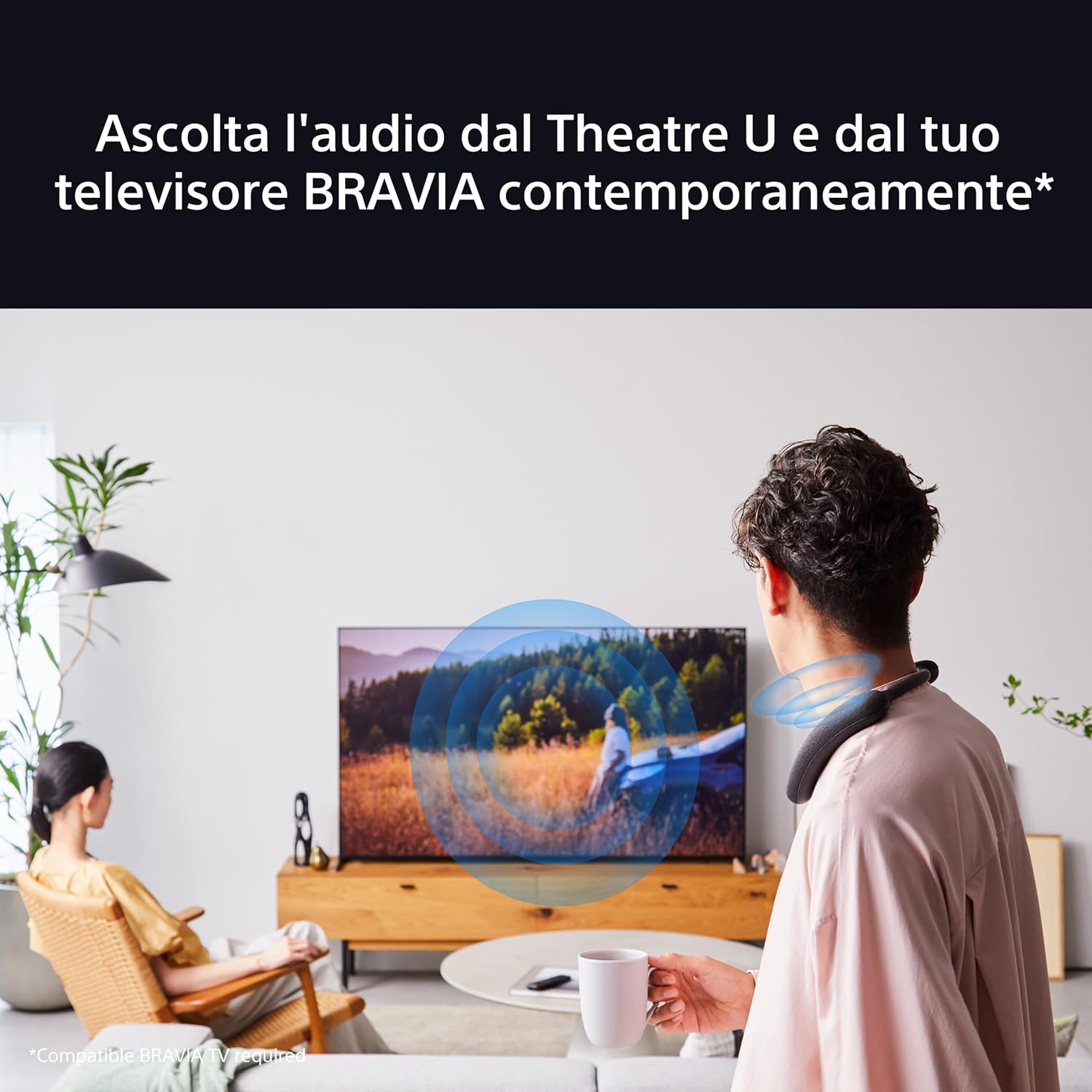 Thumbnail 6 de Sony BRAVIA Theatre U (HT-AN7) neckband con Dolby Atmos wireless, multipoint e 360 Spatial Sound Personaliser