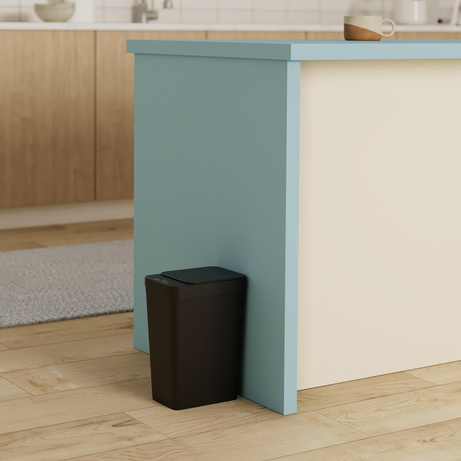 Thumbnail 1 de KOEYLE Bathroom Trash Can with Lid (2-Pack, 2.2 Gallon) Touchless Automatic Sensor Smart Bin, Black
