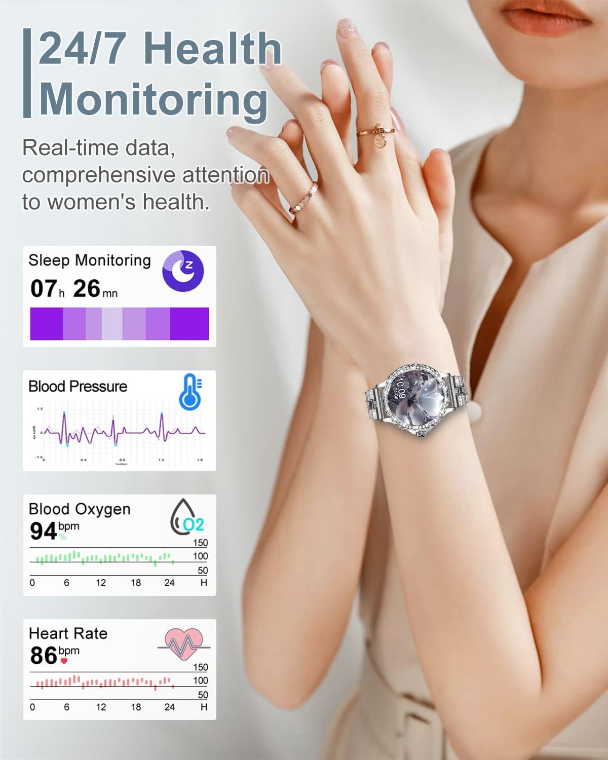 Thumbnail 3 de Smart watch for women 1.3 inch HD