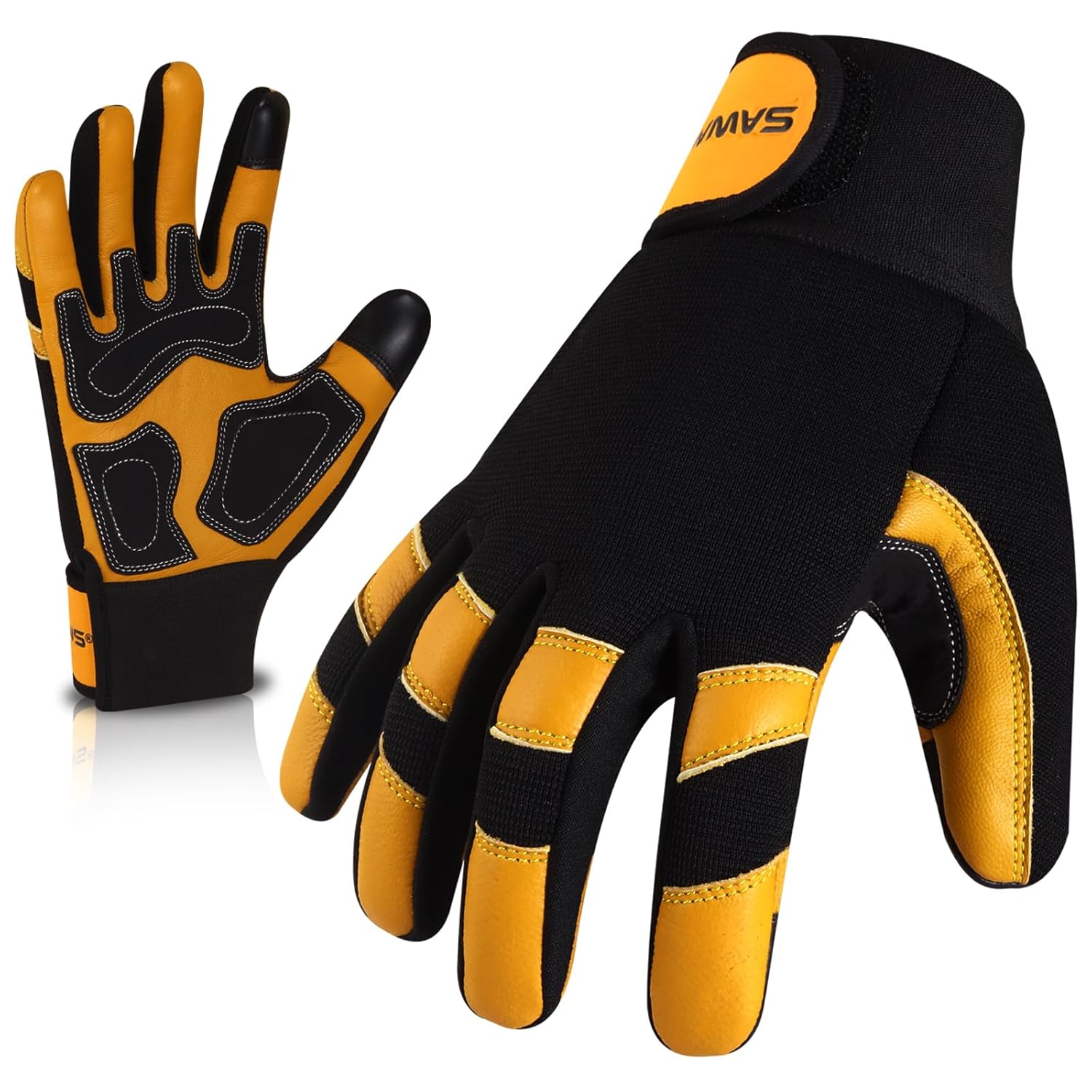 Detalle de SAWANS Leather Gardening Gloves Thorn proof M