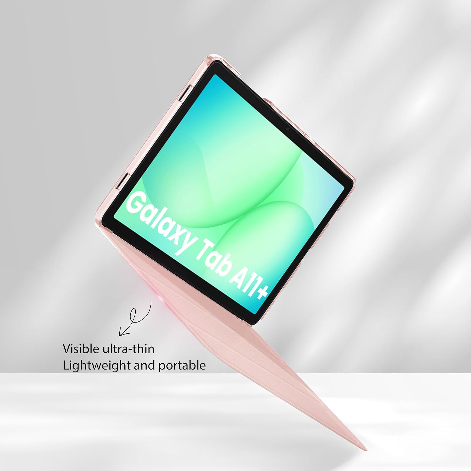 Thumbnail 5 de CACOE Hülle für Samsung Galaxy Tab A11+ Plus 11 Zoll 2025 / A9+ Plus 2023 – Rosa, Ultra Dünn, transluzent matte Rückseite
