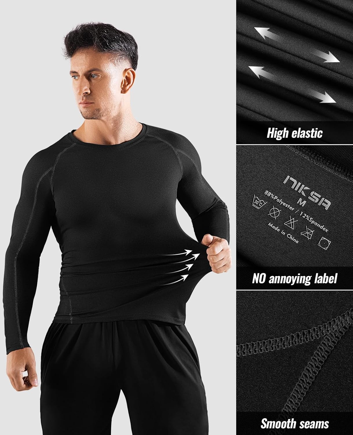 Thumbnail 4 de Niksa Long Sleeve Running Tops 2 Pack