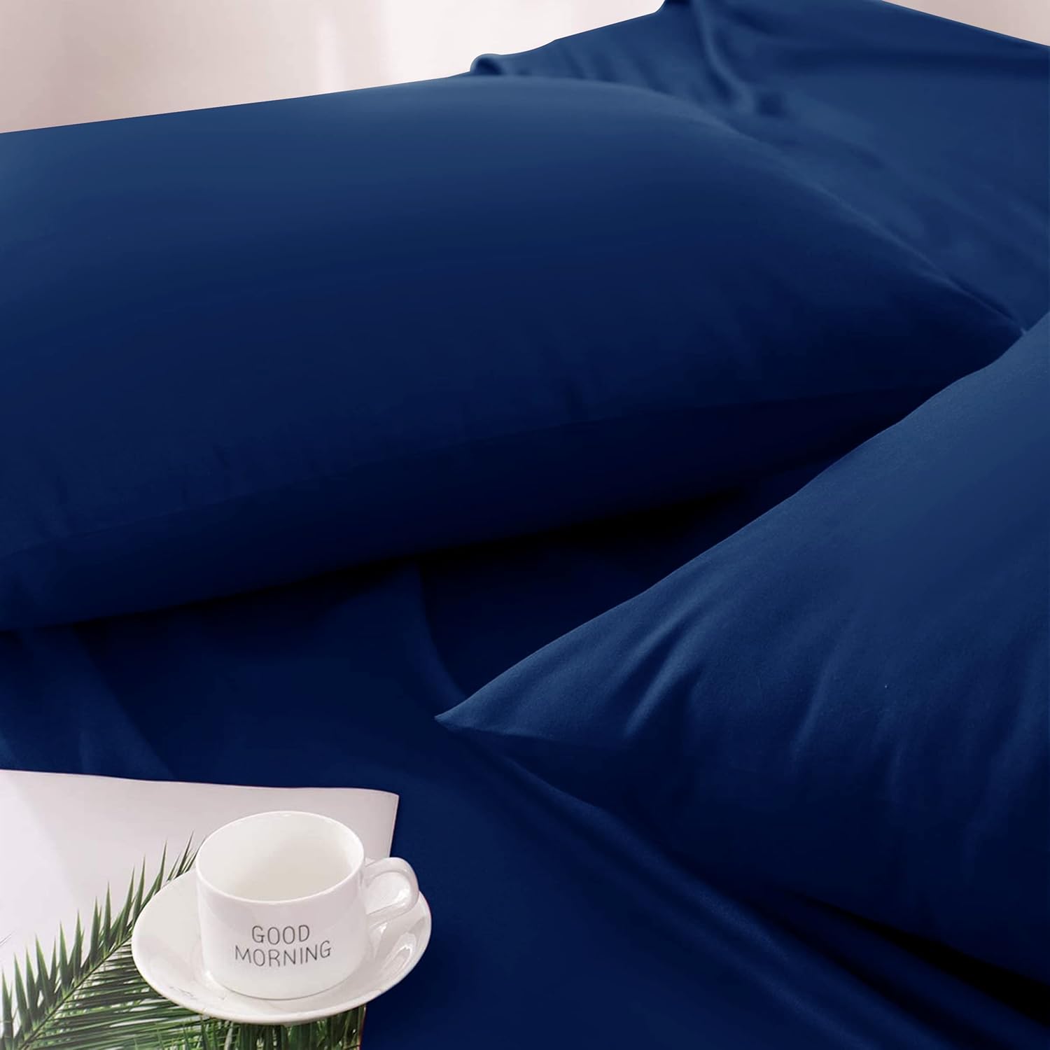 Thumbnail 3 de Moonlight Bedding Pillow Cases 2 Pack – Navy, Envelope Closure, 50 x 75 cm