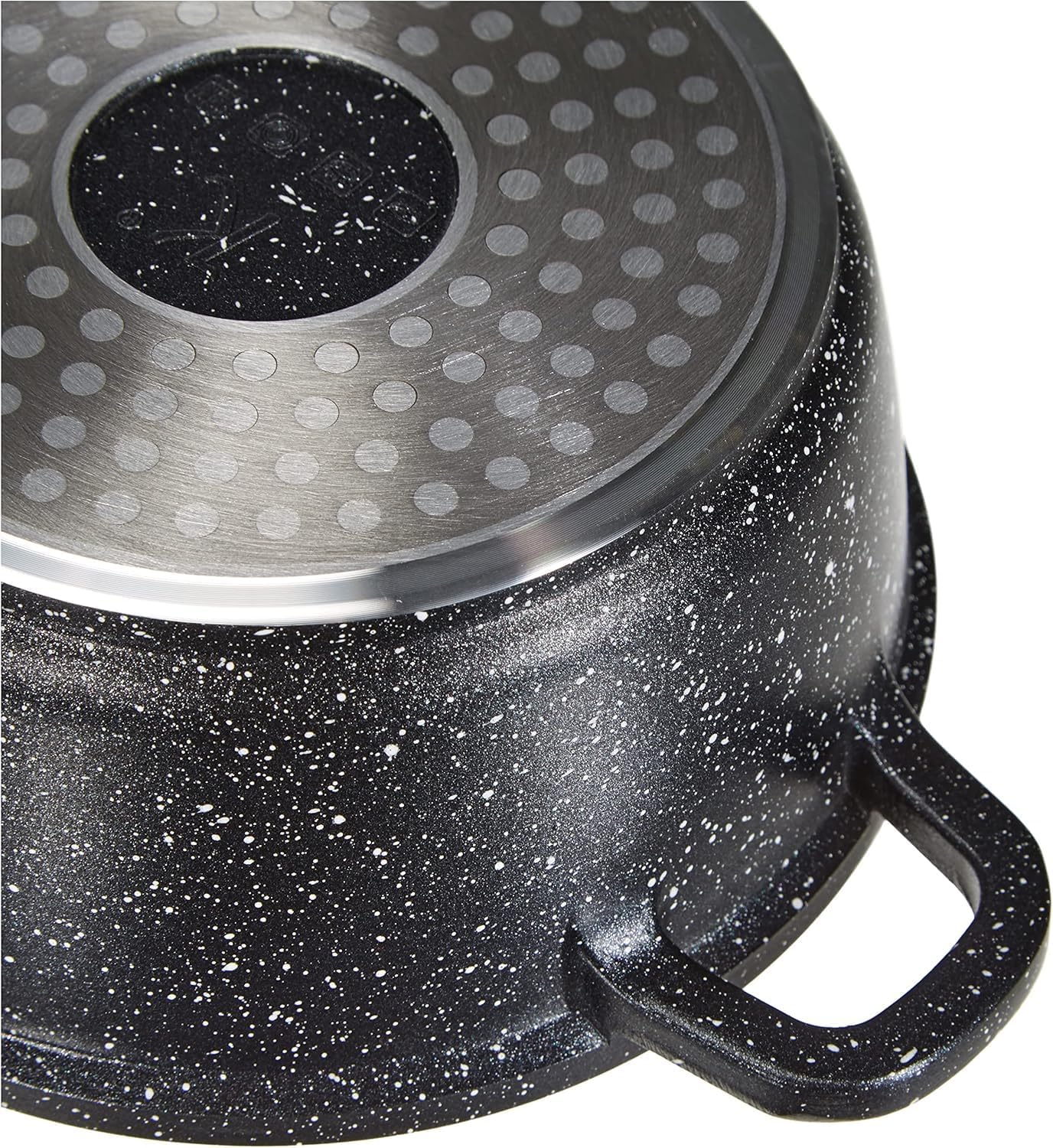 Detalle 1 de KAMBERG garnek 32 cm z odlewanego aluminium, z powłoką i szklaną pokrywą
