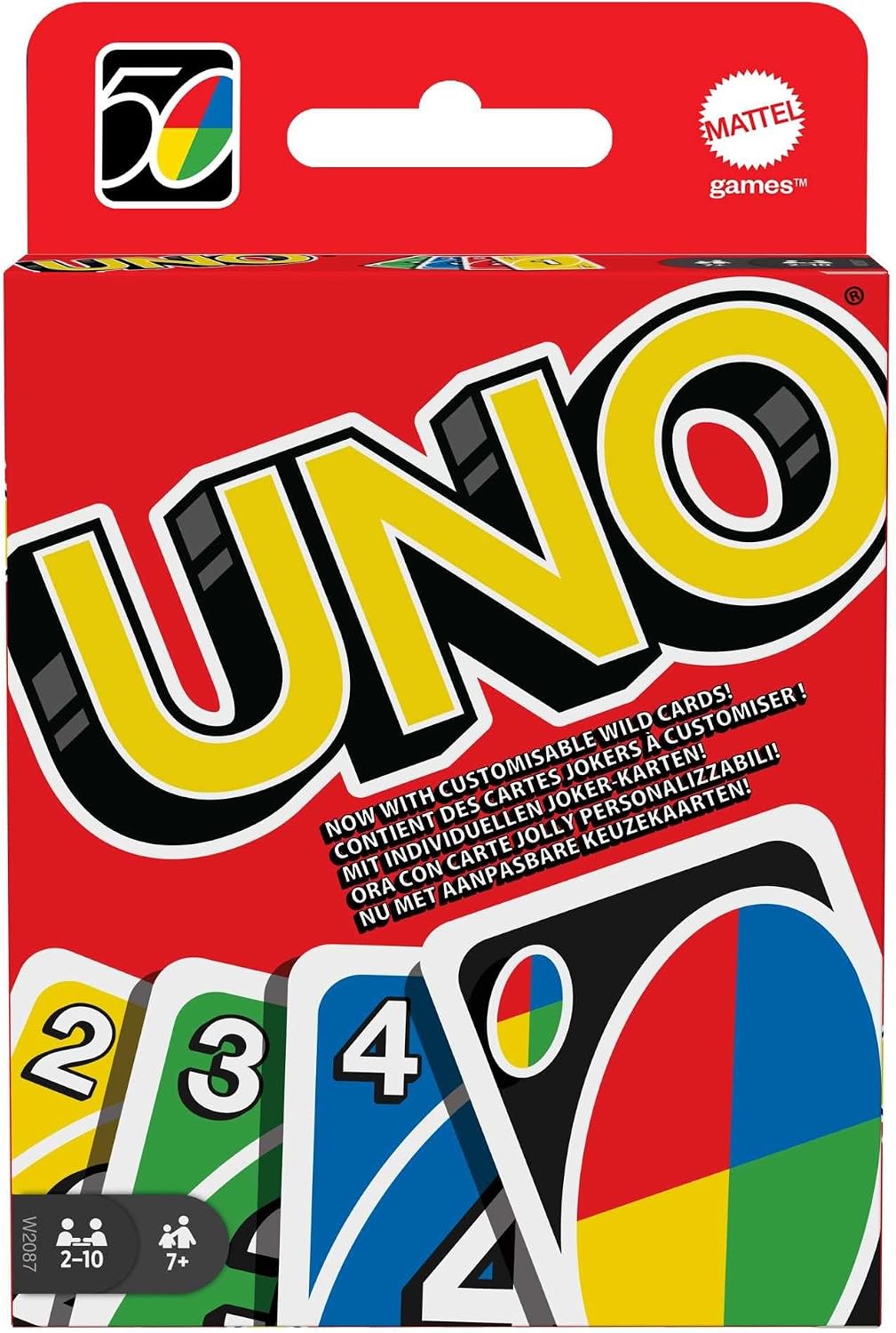 Detalle de UNO carte da gioco 7+ Mattel W2087