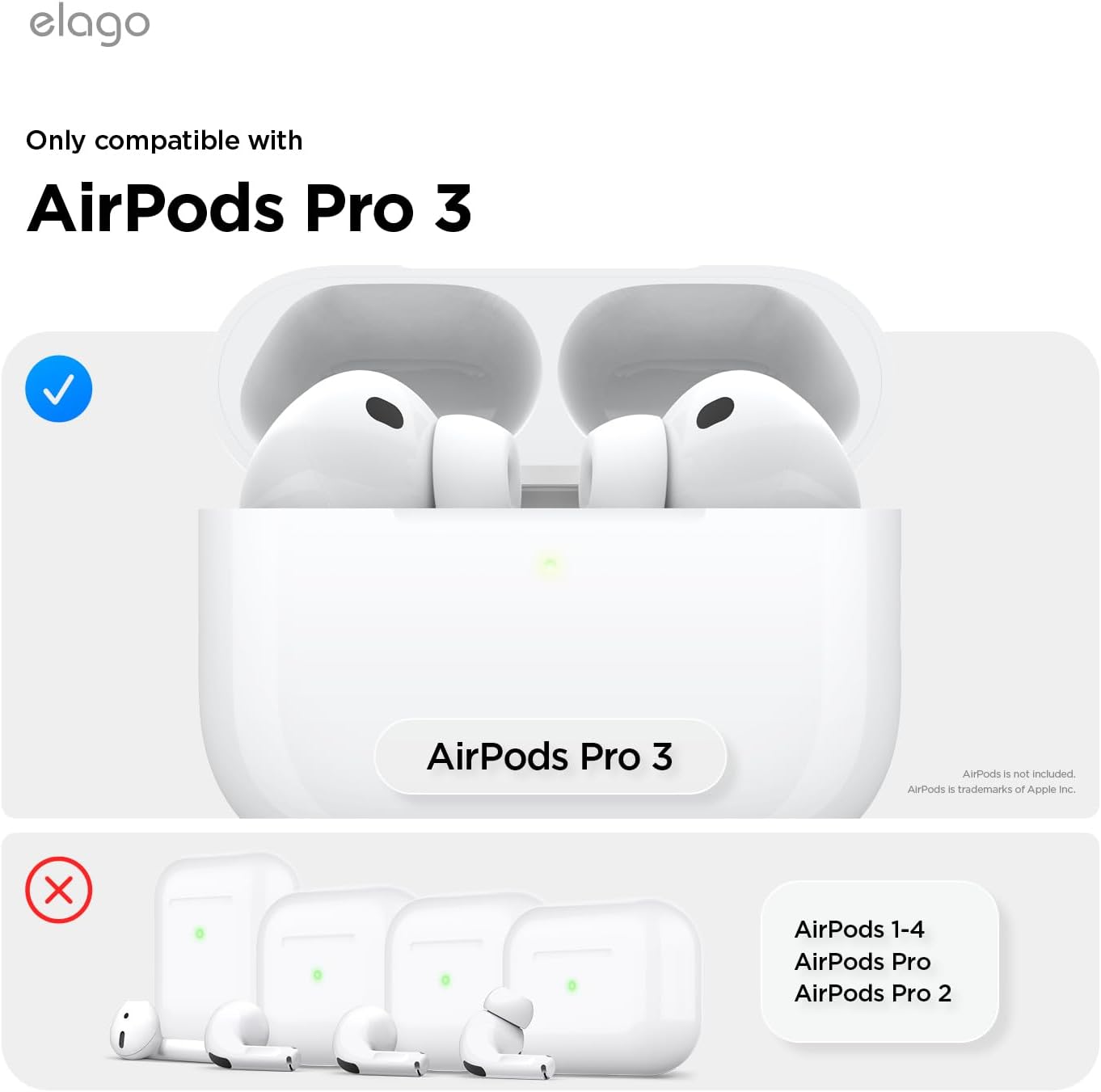 Thumbnail 1 de elago Coque Transparent AirPods Pro 3