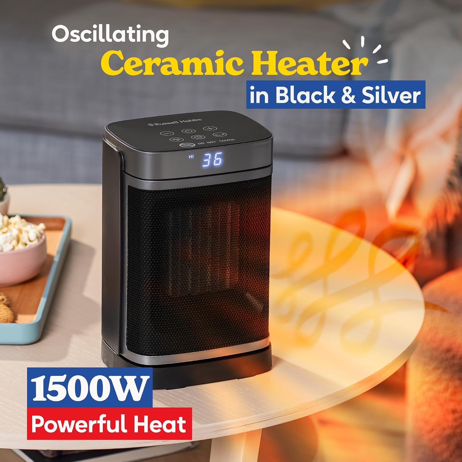 Thumbnail 1 de Russell Hobbs Space Heater RHCH2001S 1500W ⌁ 🚰