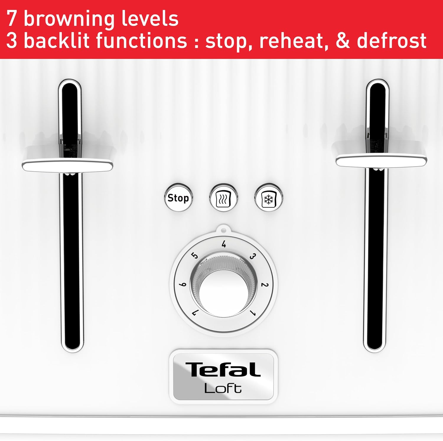 Detalle 1 de Tefal Loft 4-Slot Toaster 1700W