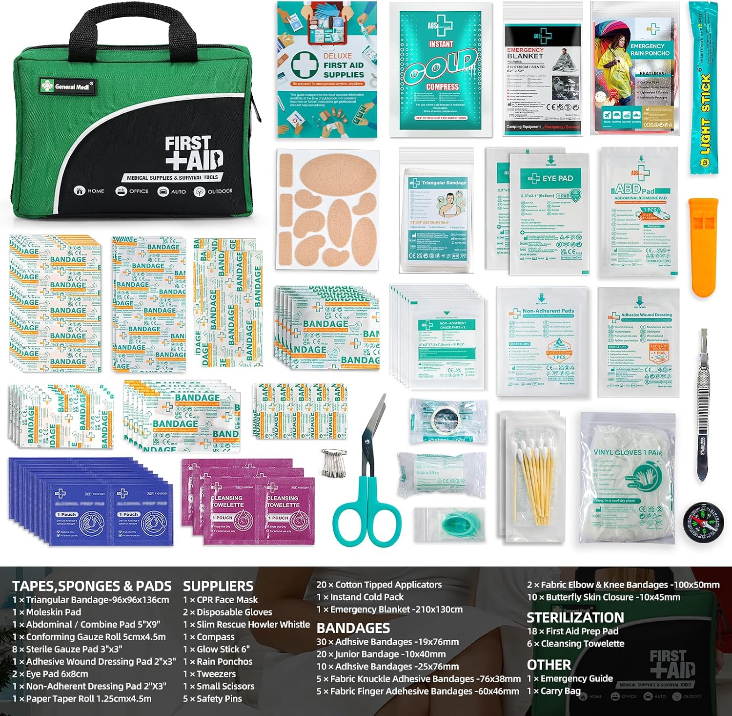Detalle 2 de General Medi 160 Piece Compact First Aid Kit
