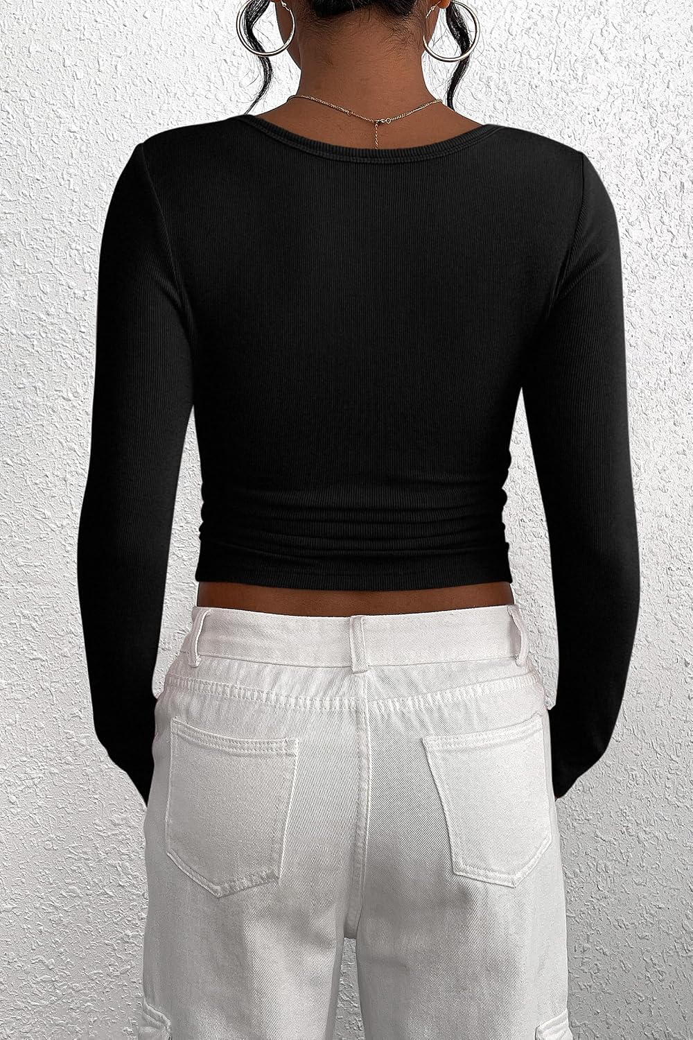 Detalle 2 de PRETTYGARDEN 2026 Henley Long Sleeve Slim Fit
