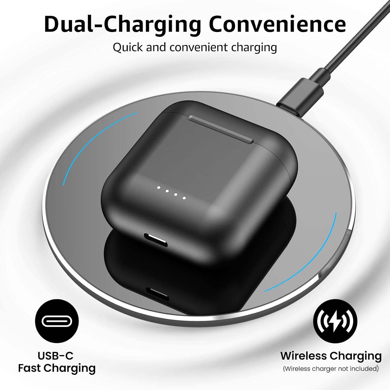 Detalle de TOZO T6 Wireless earbuds 50H battery life
