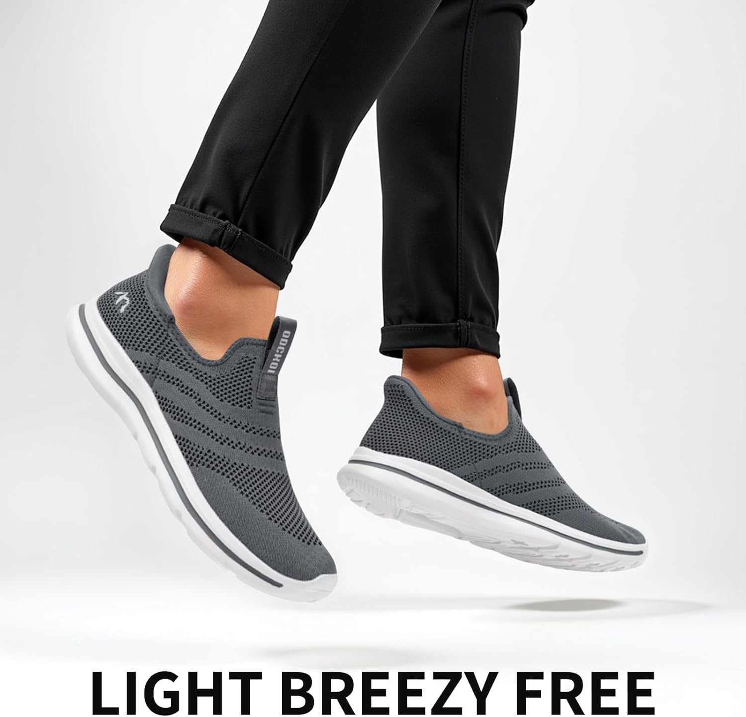 Thumbnail 5 de ODCKOI Baskets Slip-on Homme Respirantes — Légères et Confortables pour Ville, Randonnée et Course