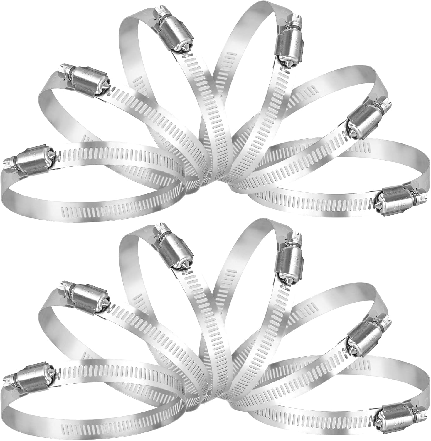 TICONN 12PCS Hose Clamp Set 5"–6" 🛠