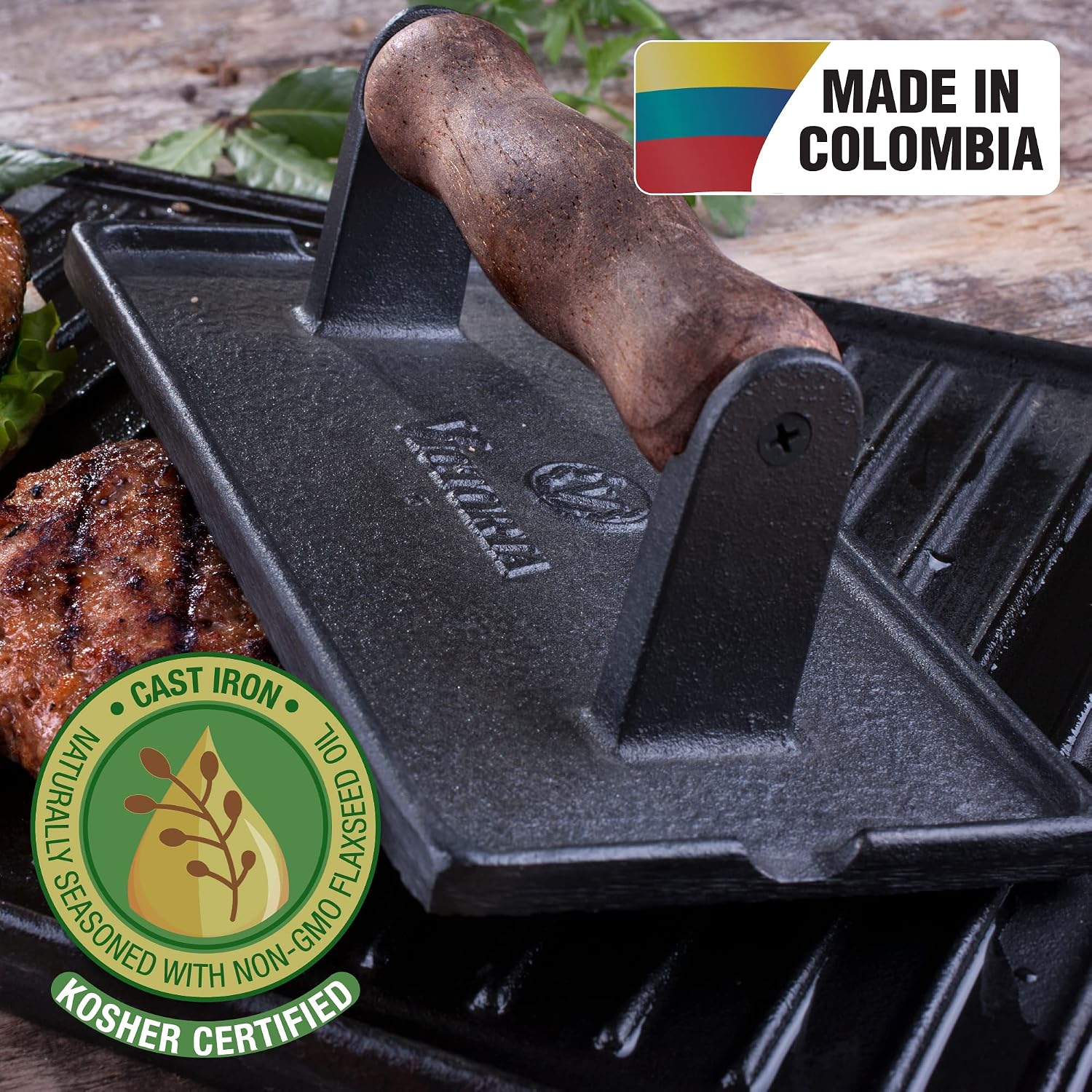 Detalle de Victoria Cast Iron Panini Press