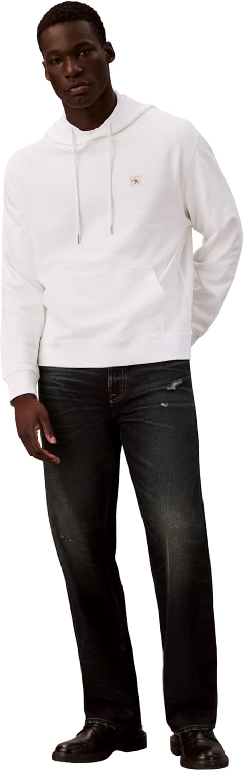 Detalle de Calvin Klein Men’s Terry Badge Hoodie
