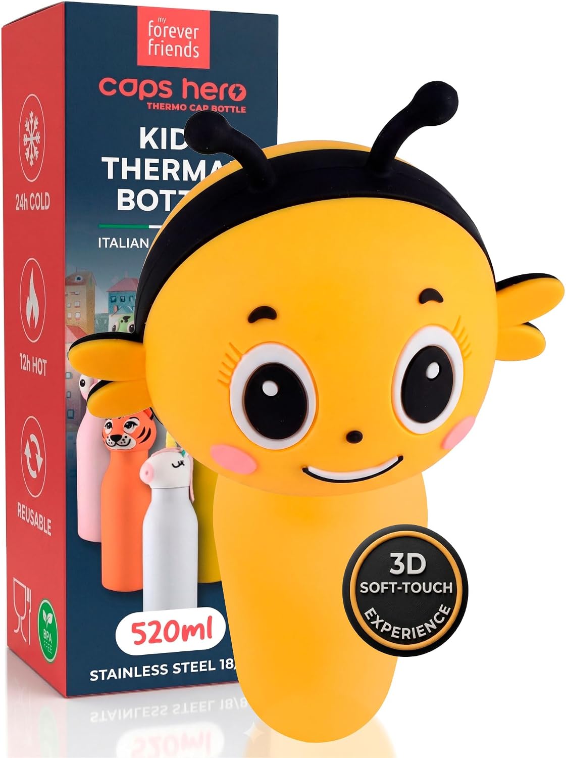 Detalle de CapsHero Bee Bea Borraccia Termica 520ml