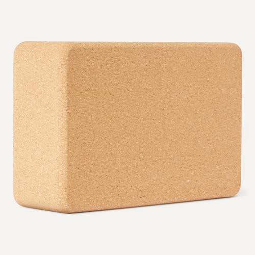 Detalle de Amazon Basics Bloque de Corcho Natural para Yoga, 23 x 15 x 8 cm (paquete de 2)