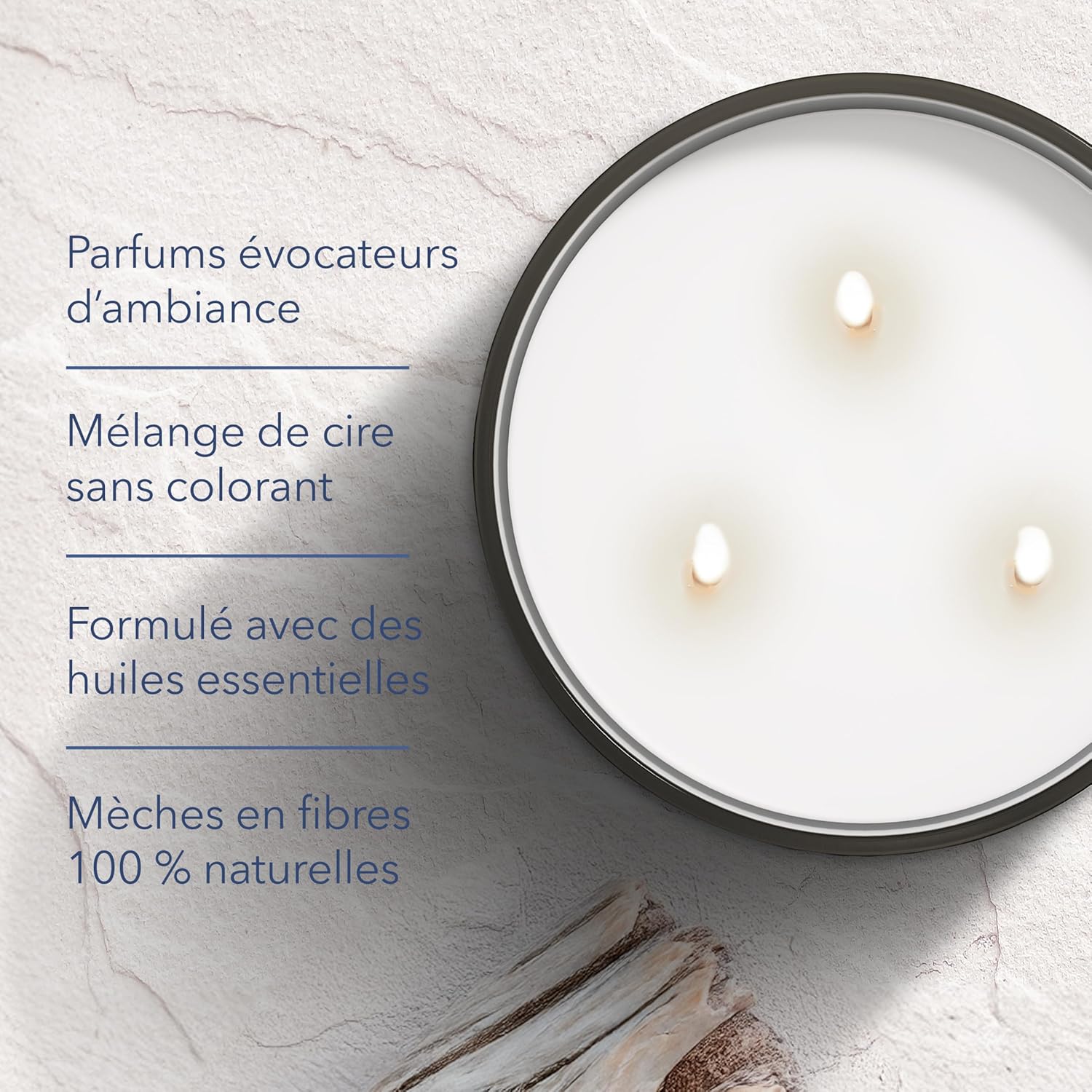 Detalle de Chesapeake Bay Bougie parfumée · Bougie 3 mèches Salted Sands