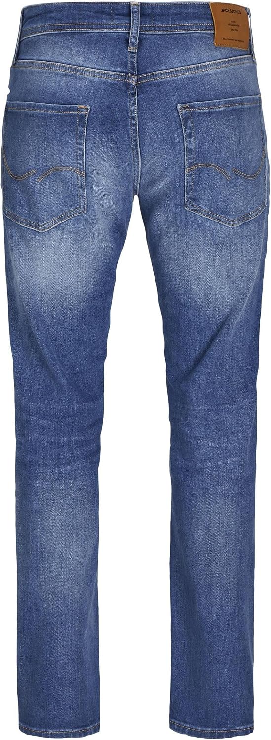 Detalle de JACK & JONES Men's Jeans: Classic Five-Pocket Denim with Added Stretch