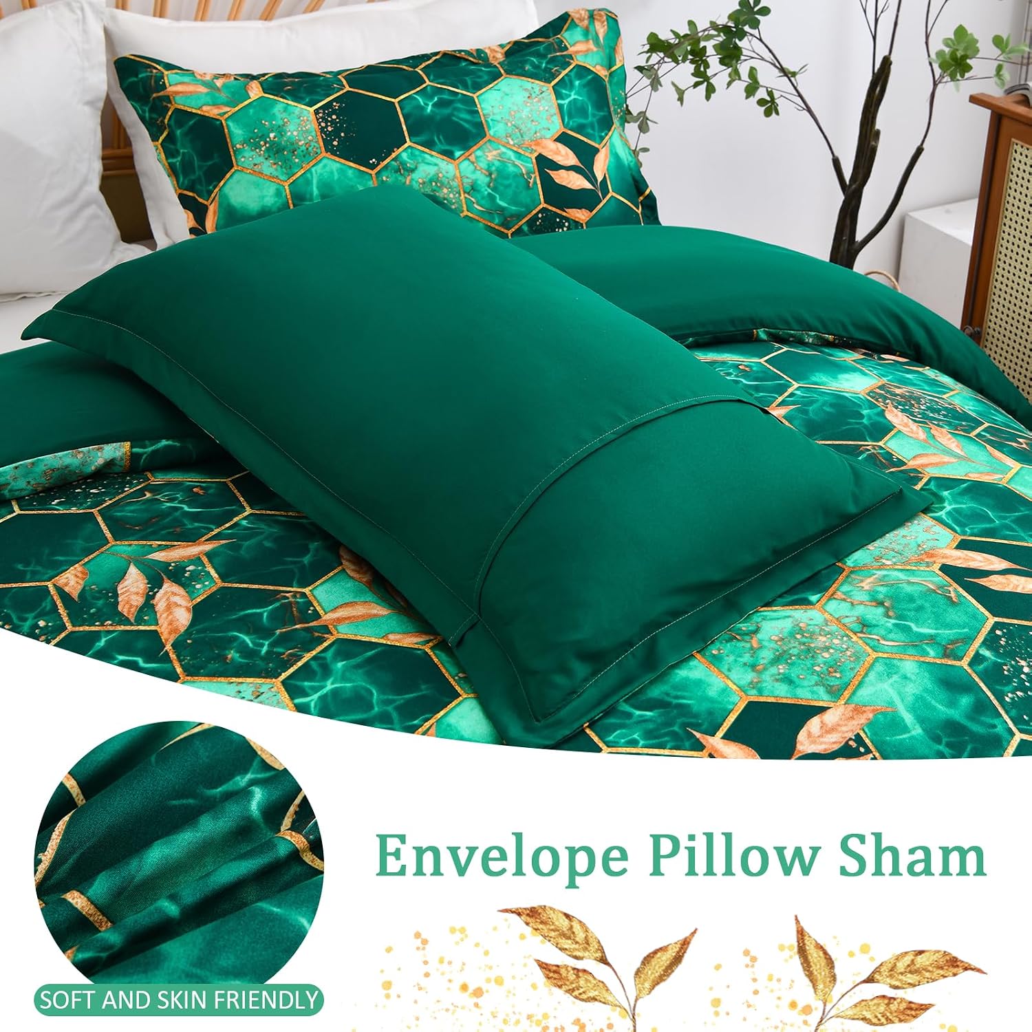 Thumbnail 6 de DJY Geometric Duvet Cover Set 200x200cm