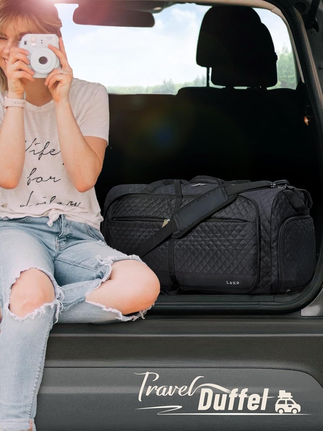 Detalle 2 de Lekesky Reisetasche Damen 80L