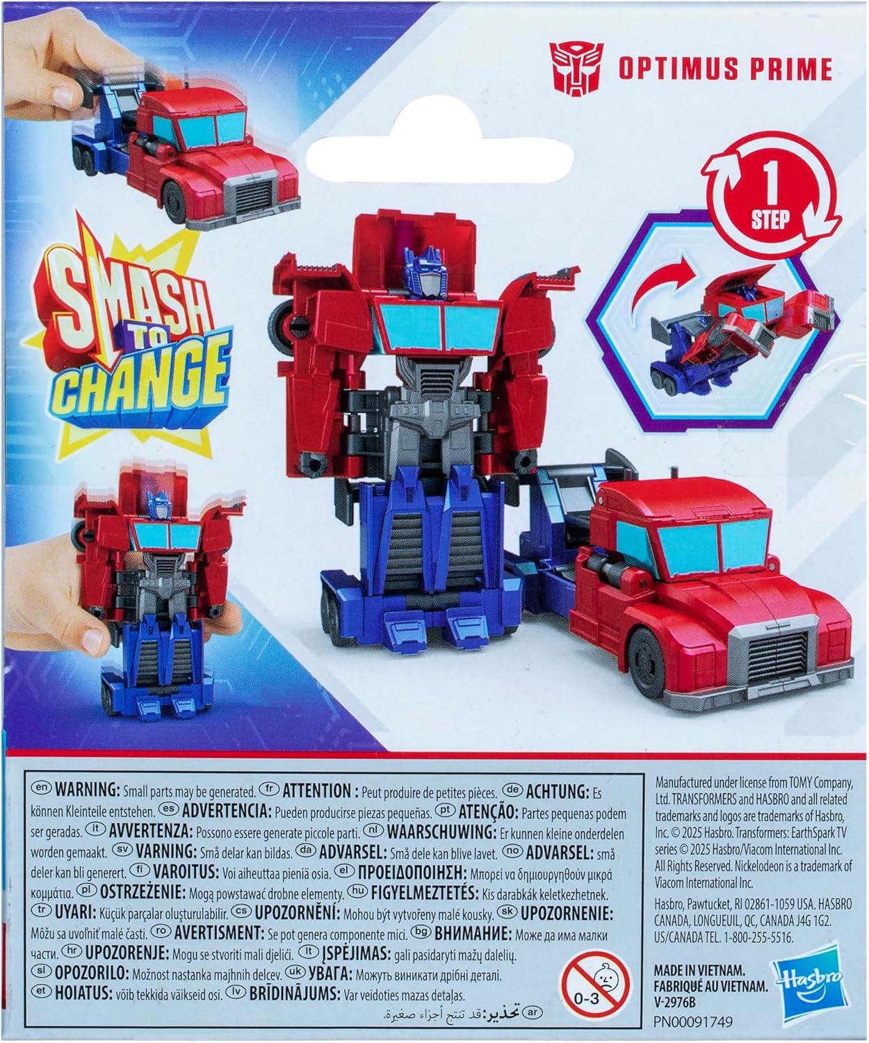 Thumbnail 10 de Transformers EarthSpark Smash Changers Optimus Prime 🚒