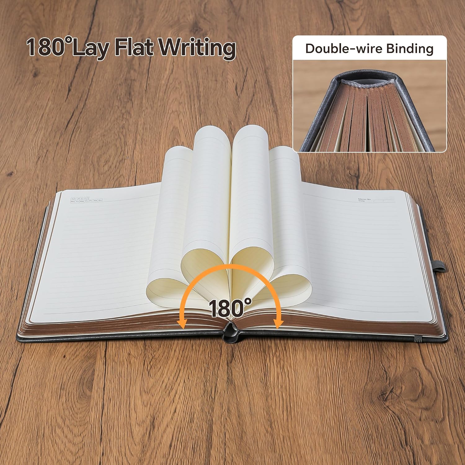 Detalle 2 de B5 lined journal with pen set, 360 pages