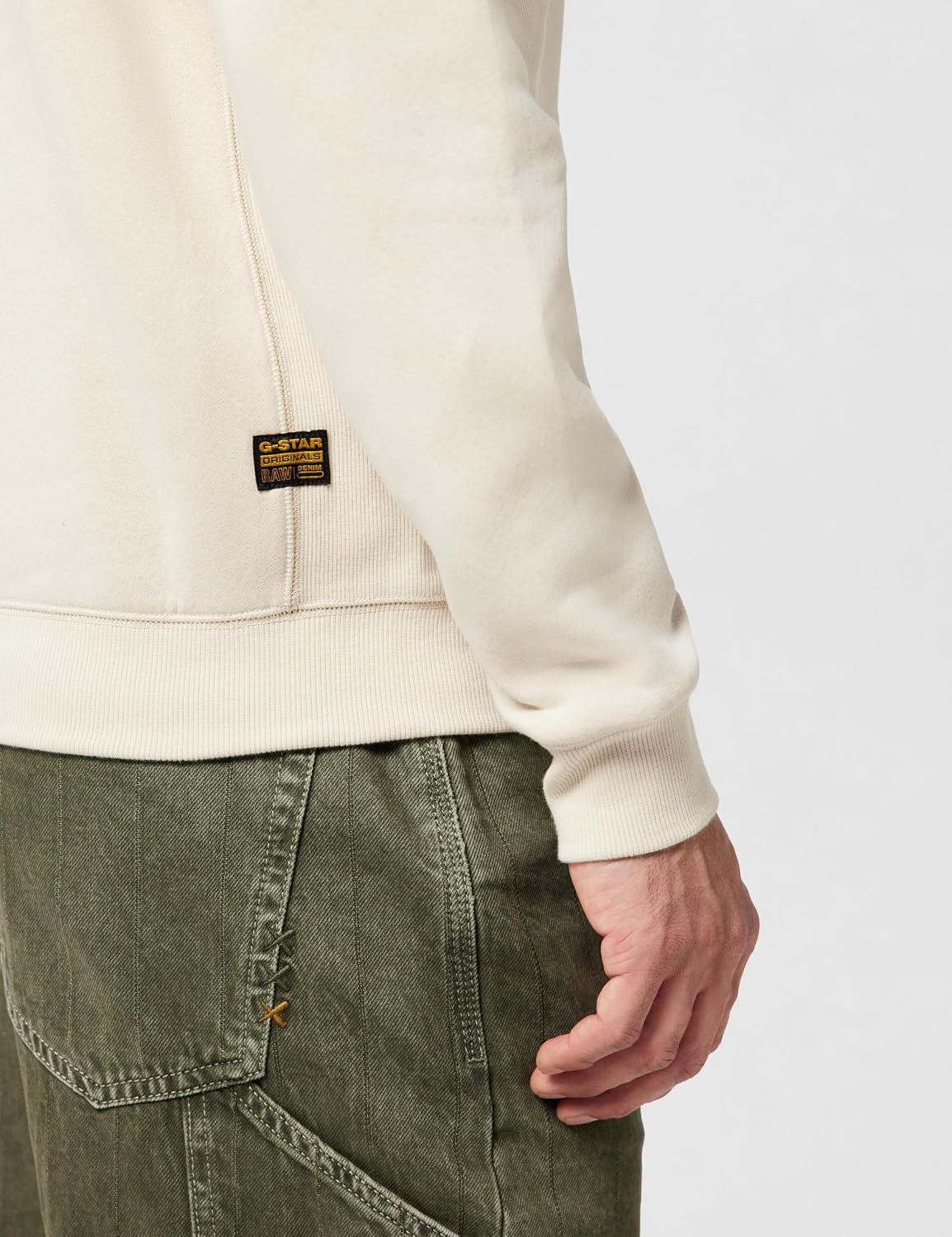 Detalle de G-Star Premium Core Half Zip Sweater Maglia di Tuta Uomo