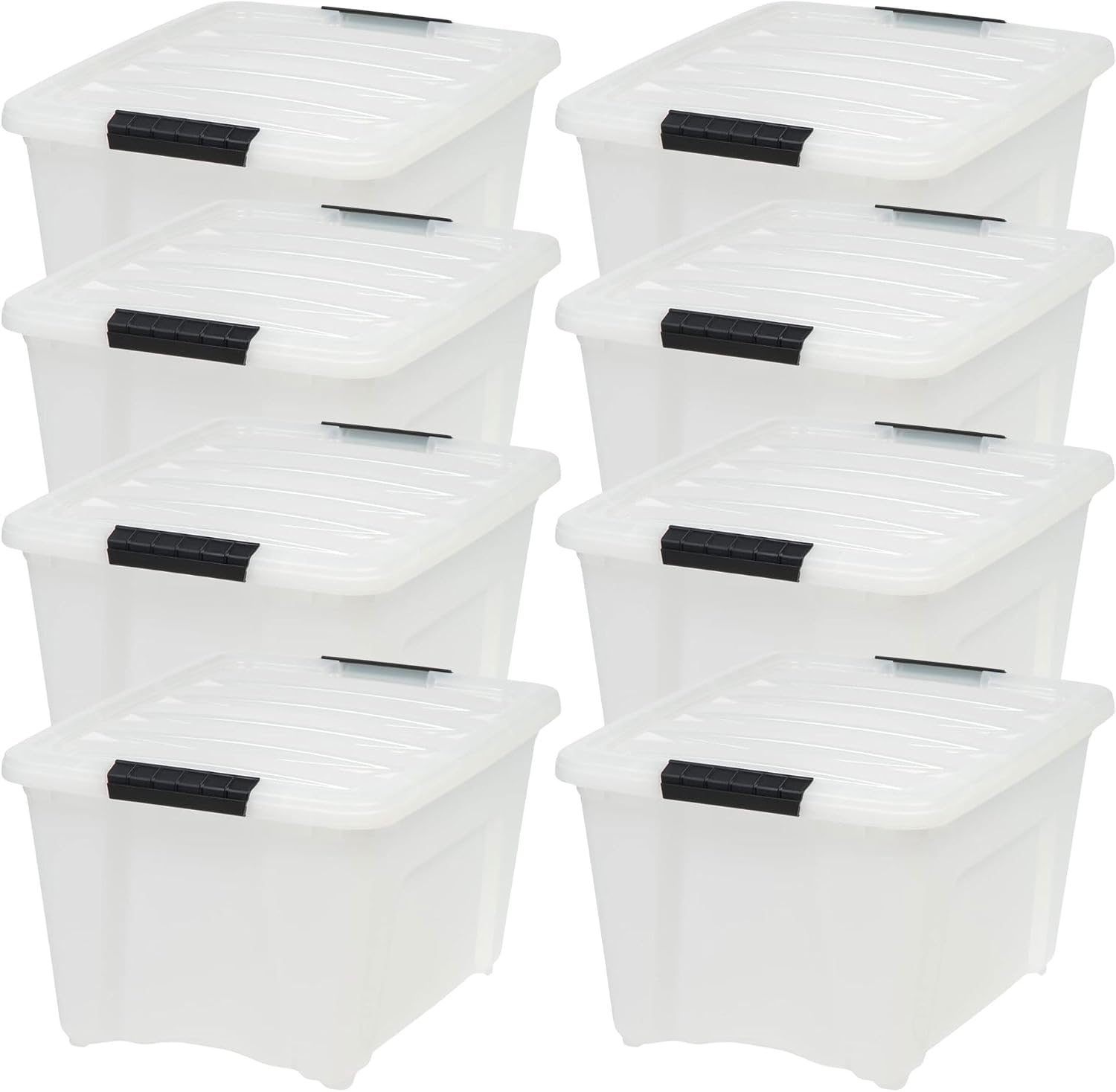 Thumbnail 6 de IRIS USA 4-Pack 13-Quart See-Through Storage Bins with Lids