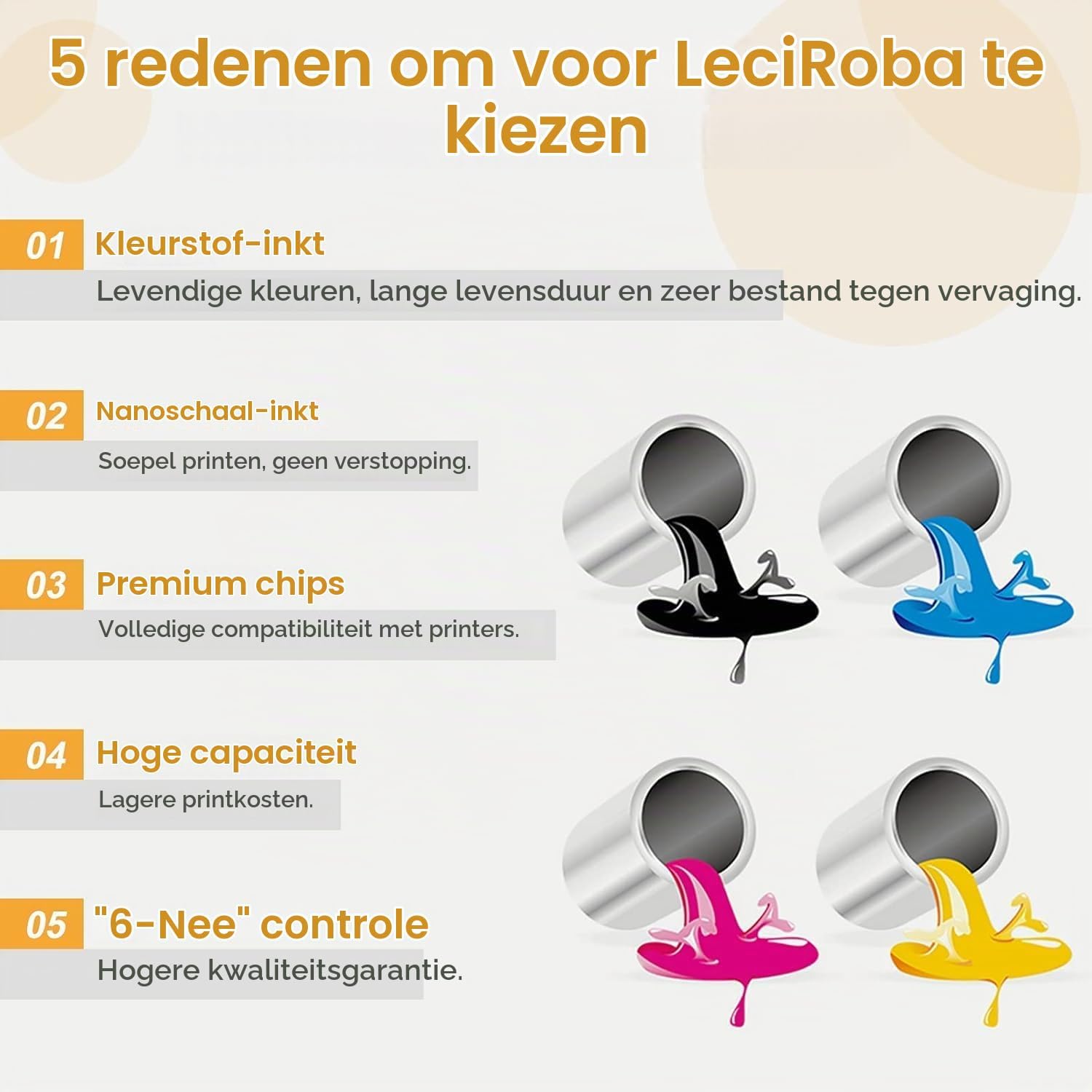 Thumbnail 1 de LeciRoba LR-604XL-4PK-CN1 604XL-cartridges, multipack met 4 kleuren