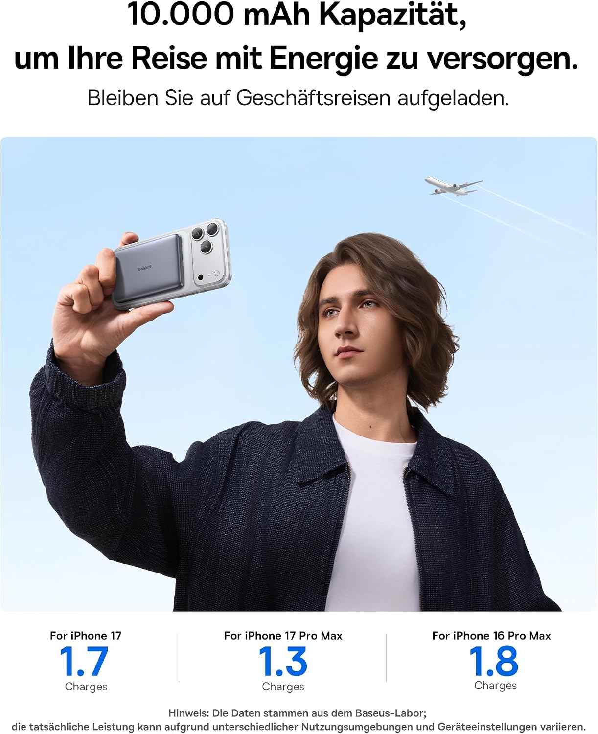 Thumbnail 5 de Baseus Picogo AM41 Power Bank 10000mAh – MagSafe Qi2 15W, 27W PD, ultraschlank