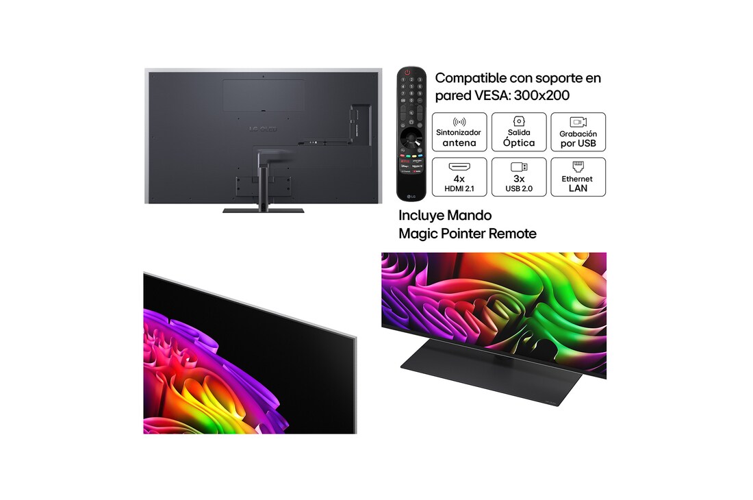 Detalle de LG OLED evo G6 55" (OLED55G66LS) 2026: ver la imagen y oírla de otra forma