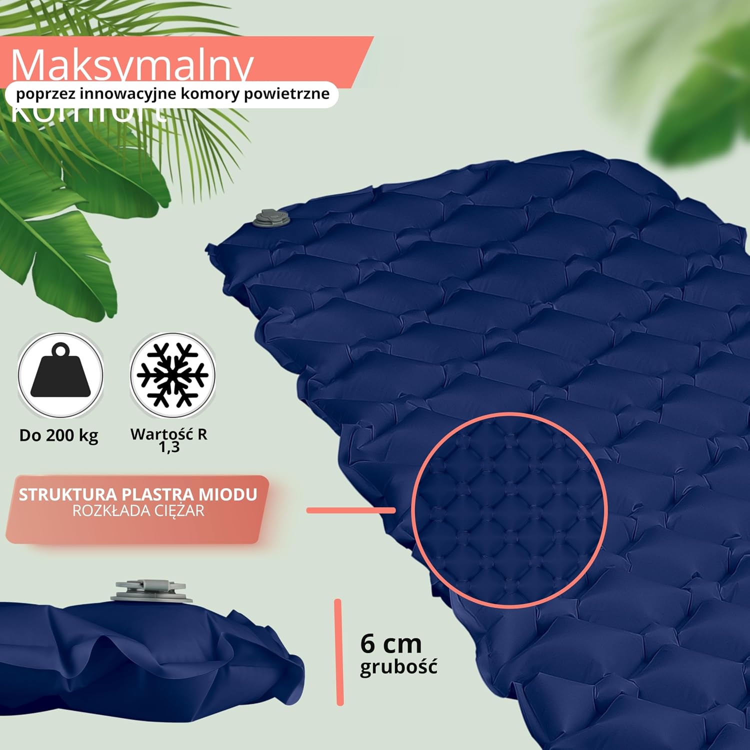 Thumbnail 2 de Backpacker's Journey 14003 – ultralekki materac dmuchany 192 × 58 × 6 cm