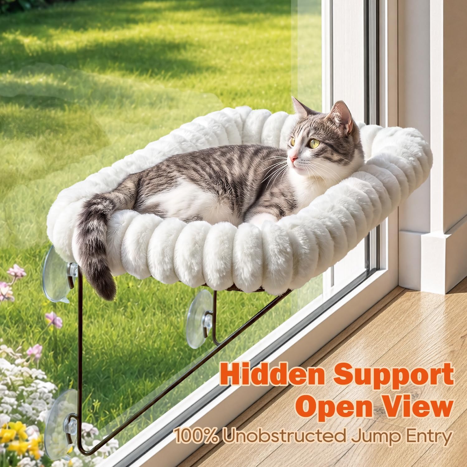 Detalle de Zakkart Cat Window Perch, 40-lb Capacity