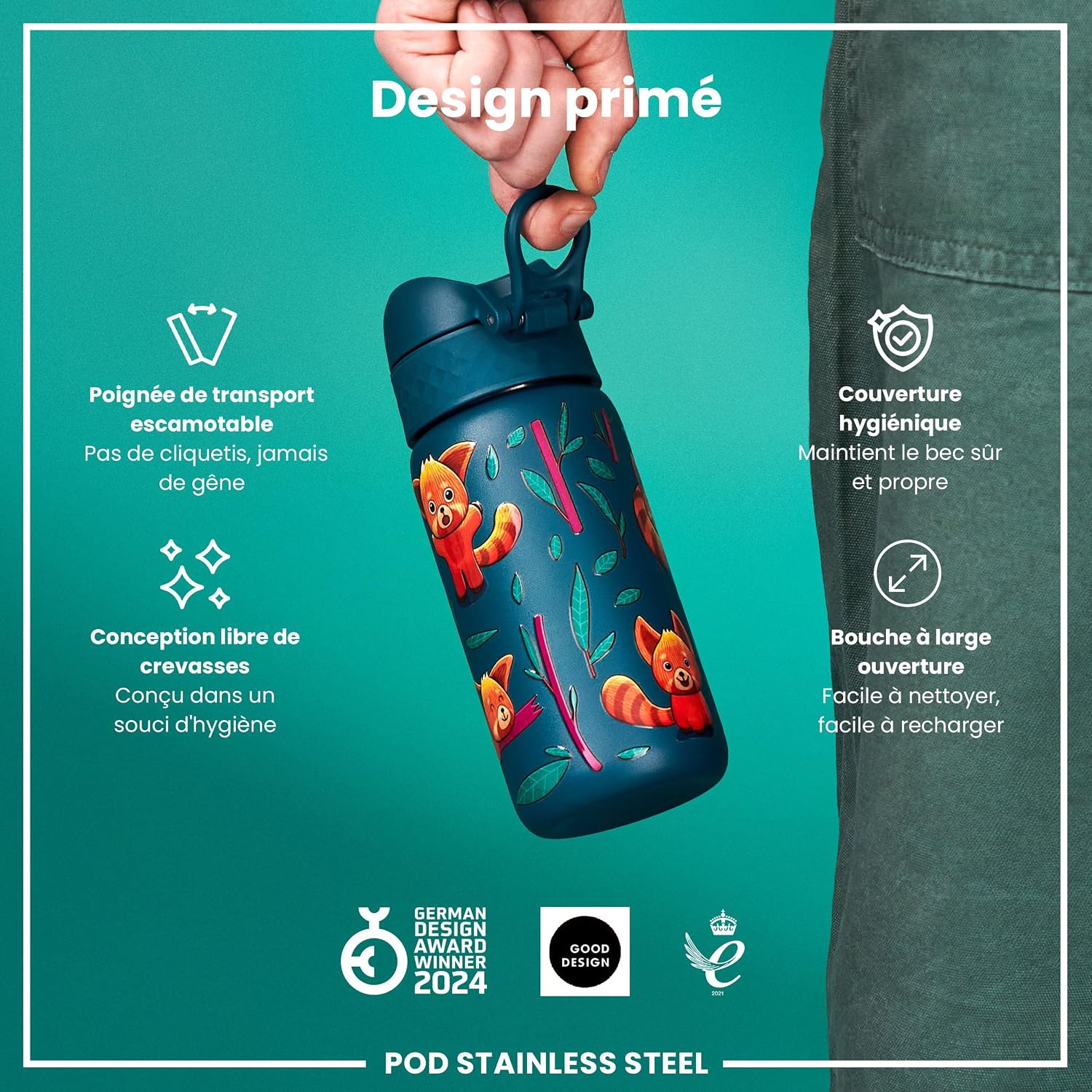 Thumbnail 5 de Ion8 Gourde Enfant 400 ml 🥤