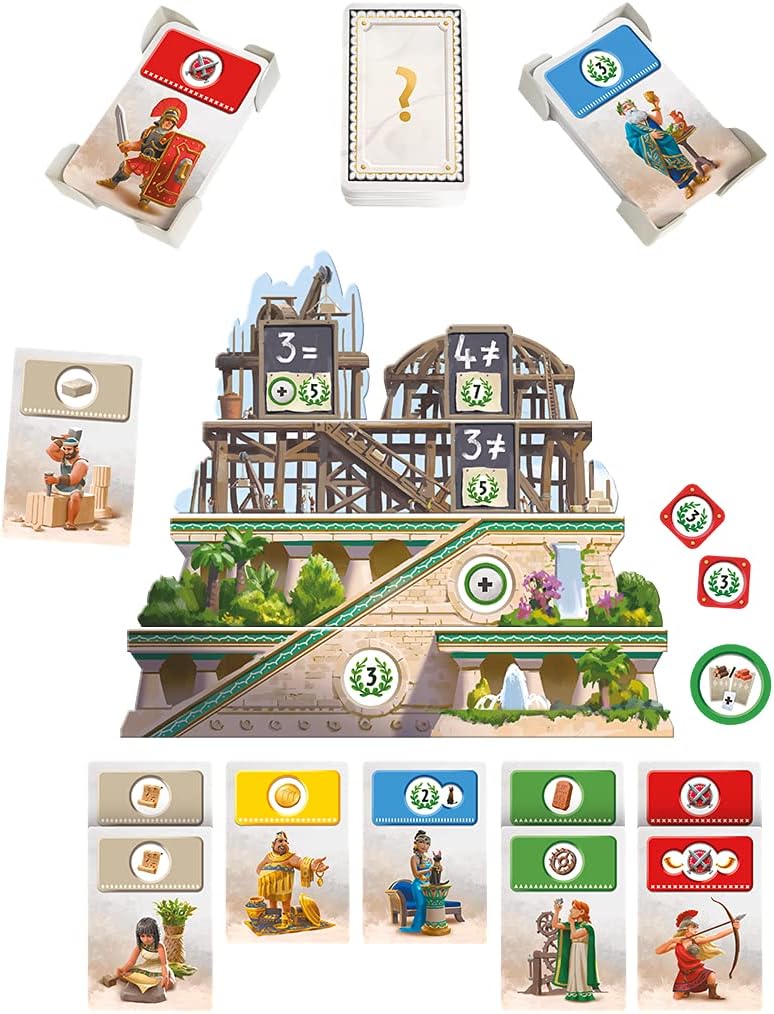 Detalle 2 de Asmodee 7 Wonders Architects Strategiespiel für 2–7 Spieler 🎲