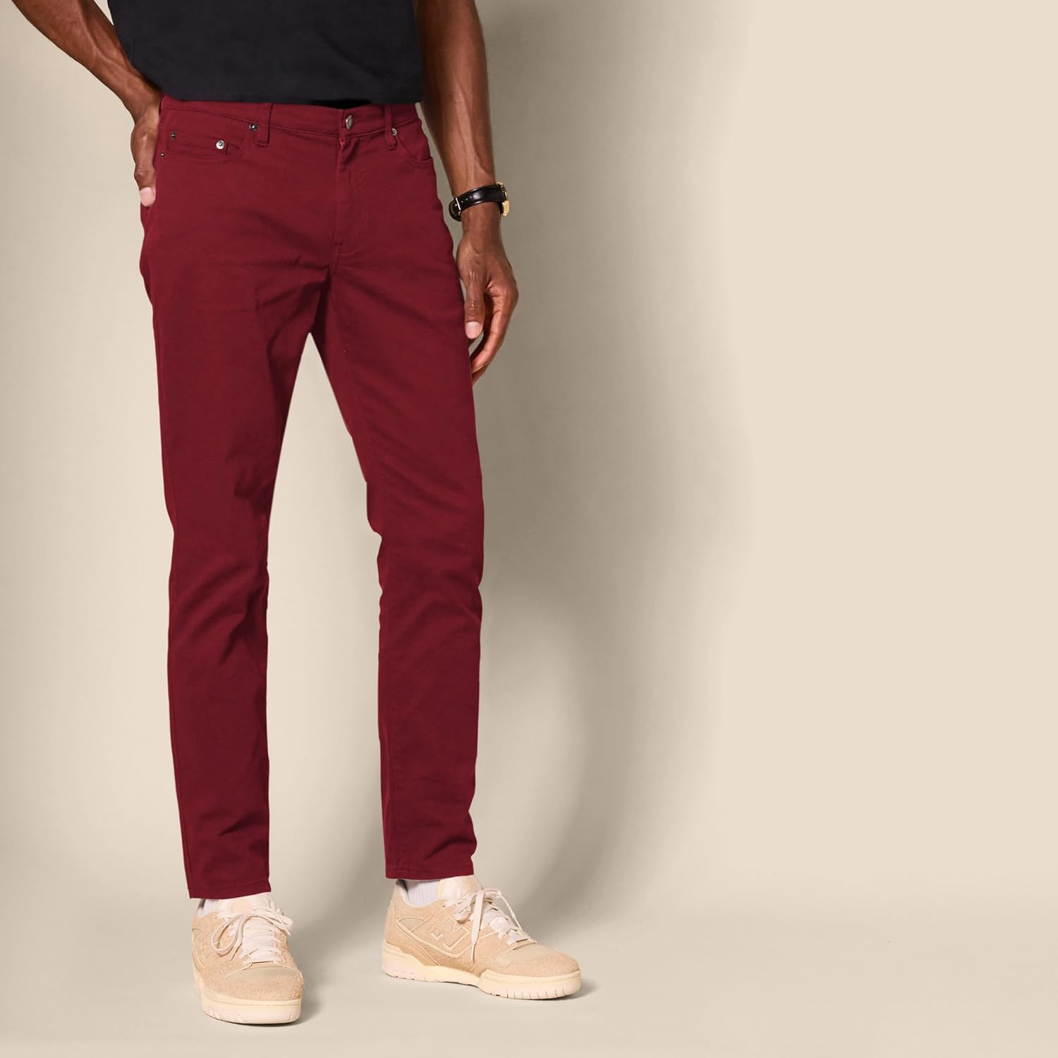 Thumbnail 2 de Amazon Essentials Men's Slim-Fit 5-Pocket Stretch Twill Trousers