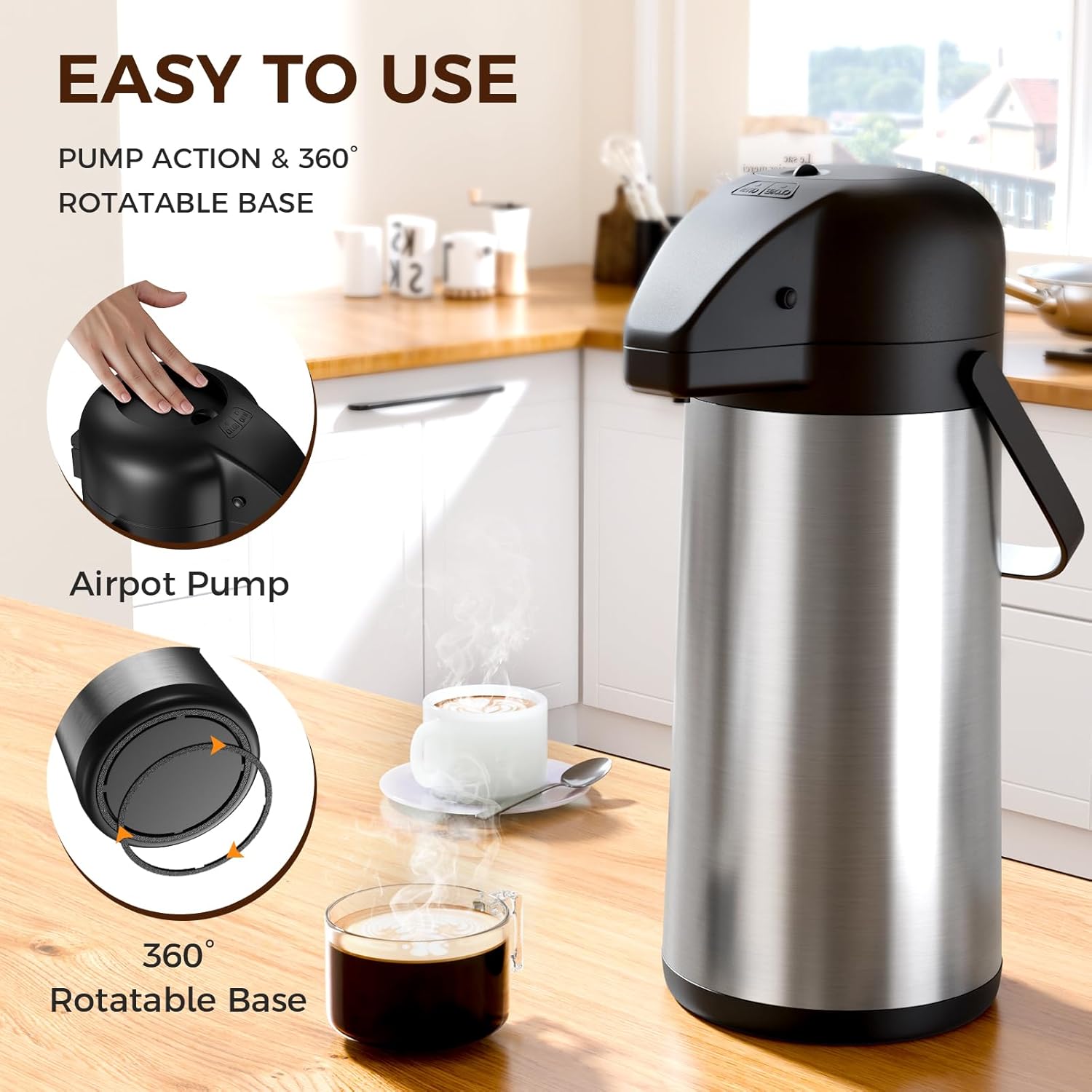 Detalle de Gezoss 102oz Coffee Carafe