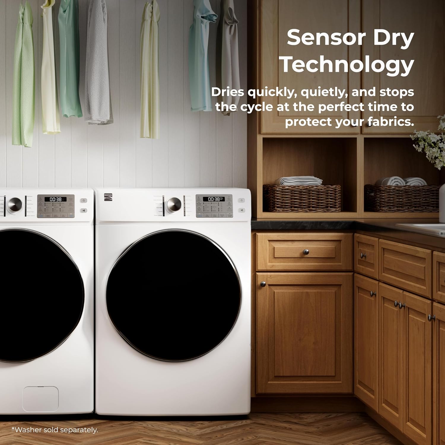 Detalle 2 de Kenmore 2682272 8.0 cu. ft. Front-Load Electric Dryer with Accela Steam