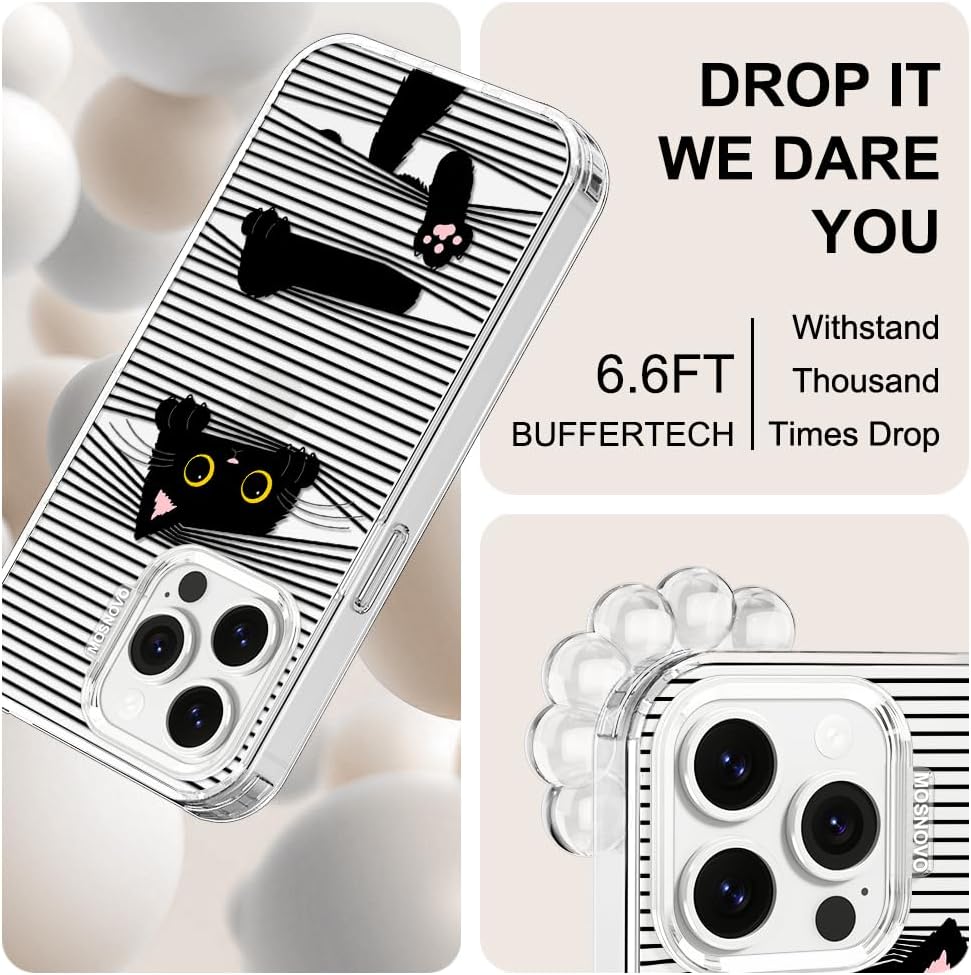 Thumbnail 4 de MOSNOVO Case for iPhone 13 Pro — Clear TPU Bumper with Buffertech 6.6ft Drop Protection