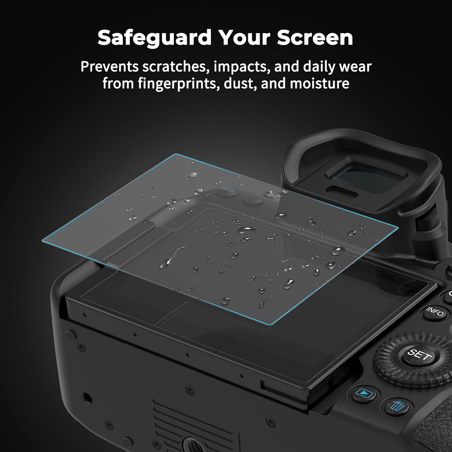 Thumbnail 6 de SmallRig Lot de 3 Protections d'Écran pour Canon R6 / R6 II / R7 – Verre Trempé Ultra-Fin 0,3 mm