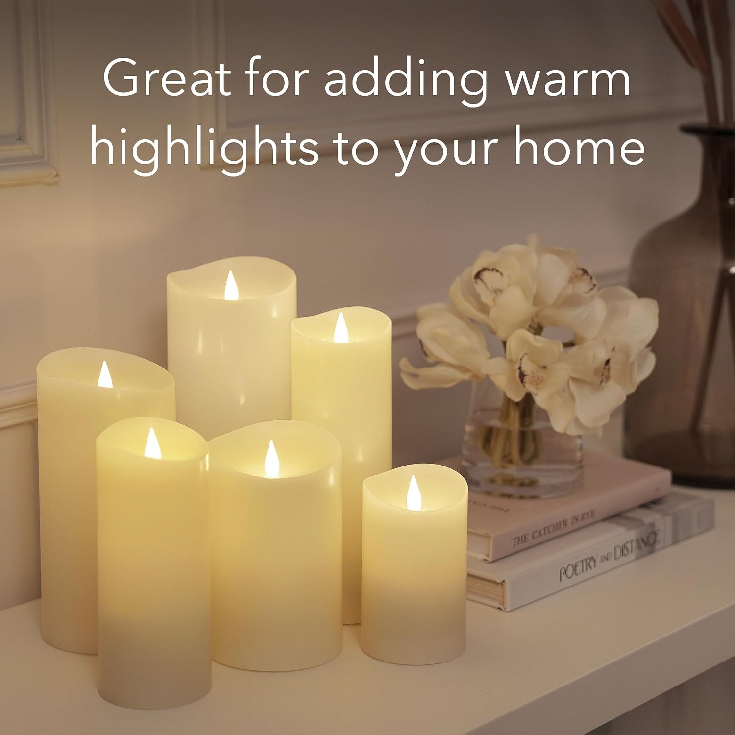 Detalle 2 de Softflame Flameless LED Candles, 3 x 5 in.
