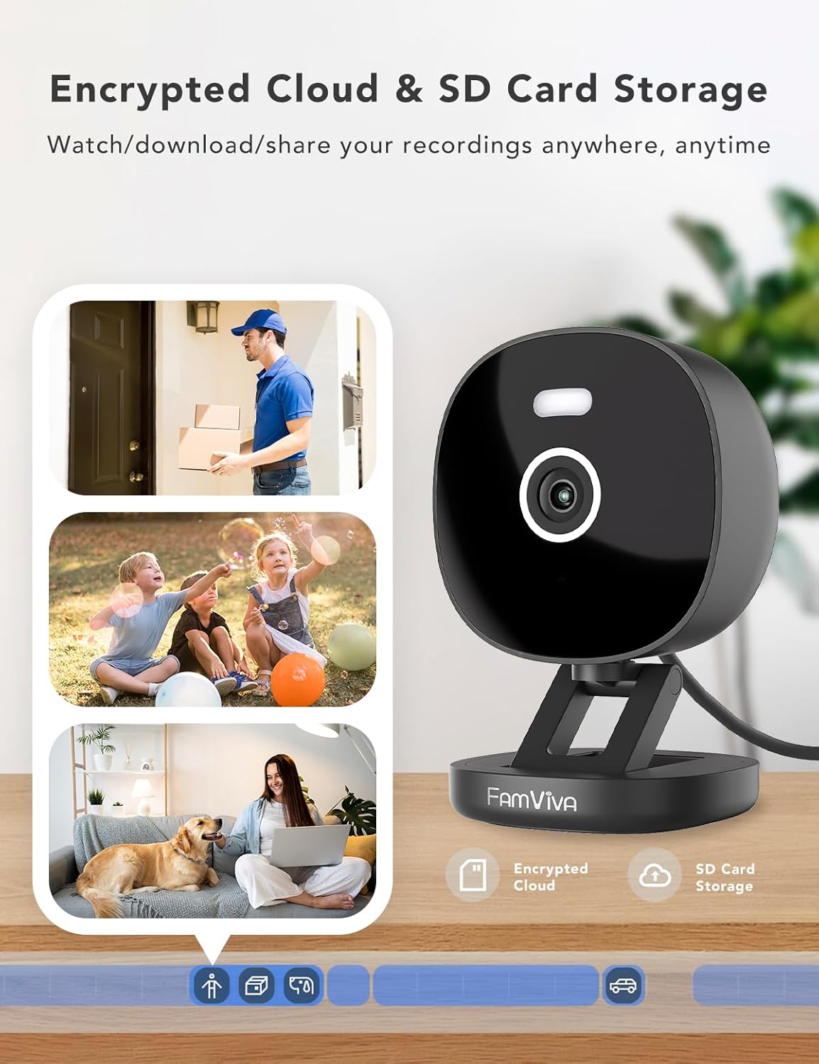 Thumbnail 4 de FAMVIVA 2K Security Camera — Wired outdoor/indoor