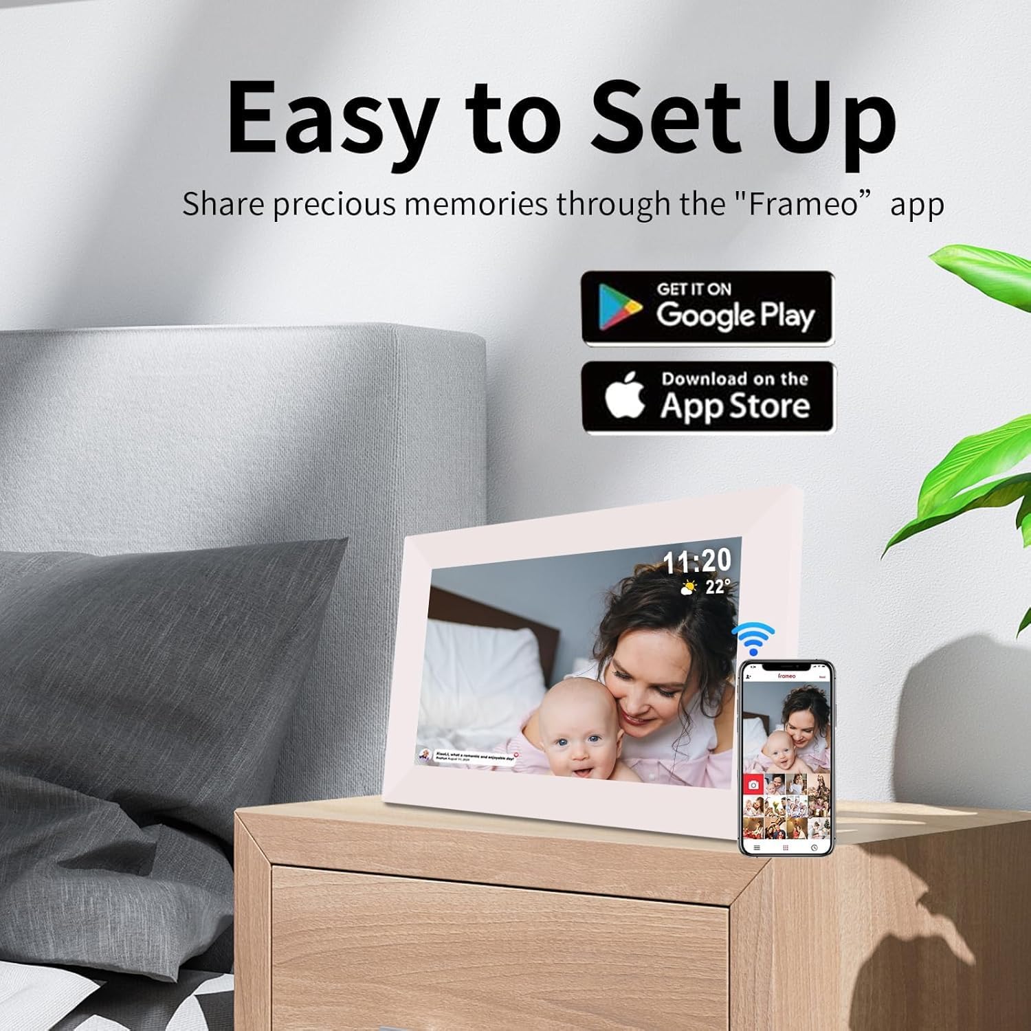 Thumbnail 3 de Frameo 10.1 inch Digital Picture Frame